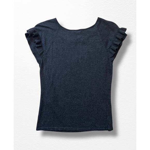 Ann Taylor Flutter Sleeved Sweater, Size M - Picture 2 of 8